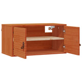 Wall Cabinet Wax Brown 60 x 30 x 30 cm Solid Pine Wood 869942