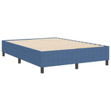 Platform Bed Frame Blue 140 x 190 cm Fabric 3337410