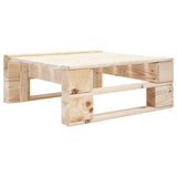 Garden Pallet Ottoman Wood 45767