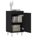 Sideboards 2 pcs Black 40x35x70 cm Engineered Wood 831055