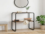 Console Table Smoked Oak 100 x 42.5 x 70 cm Engineered Wood 8007523
