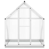 Greenhouse with Base Frame Silver 169x114x202 cm Aluminium 4005825