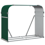 Log Holder Green 120x45x100 cm Galvanised Steel 364543