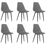 Dining Chairs 6 pcs Grey PP 3082343