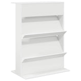 Magazine Rack with Shelf White 70 x 41 x 96 cm Engineered Wood 899535