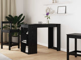 Bar Table Black Oak 102 x 50 x 103.5 cm Engineered Wood 8003918