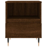 Bedside Cabinets 2 pcs Brown Oak 40x35x50 cm Engineered Wood 830619