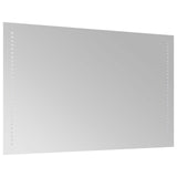 LED Bathroom Mirror Transparent 50 x 80 cm Tempered Glass 42045779