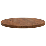 Table Top Dark Brown 80 x 4 cm Solid Oak Wood 42016025