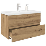 Sink Cabinet with Built-in Basin and Faucet Artisan Oak 3328934