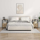 Bedside Cabinet with Drawer 2 pcs Sonoma Oak 40 x 31 x 60 cm 859443