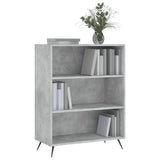Bookcase Concrete Grey 69.5x32.5x90 cm Engineered Wood 828336