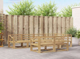 Outdoor Sofa Set 7 pcs White Solid Acacia Wood 3387783