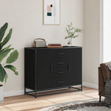 Sideboard Black 92x35x76 cm Engineered Wood 3300825