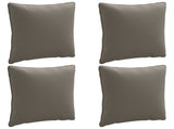 4-Piece Back Cushions PUTTEN 4 pcs 100% Polyester Grey 945128
