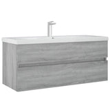 Sink Cabinet Grey Sonoma 100x38.5x45 cm Engineered Wood 815658