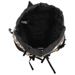 ZNTS Hiking Backpack Camel Brown Camouflage 60 L Oxford Fabric 4009964