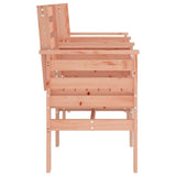 Garden Bench with Table 2-Seater Solid Wood Douglas 825161