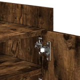 TV Cabinet Smoked Oak 100x35x40 cm Engineered Wood 848378