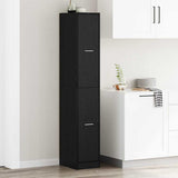 Apothecary Cabinet Black oak 30 x 41 x 174.5 cm Engineered wood 3365620