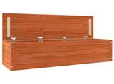 Storage Box Wax Brown 109 x 36.5 x 33 cm Solid Pine Wood 865371