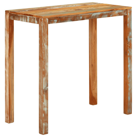 ZNTS Bar Table 112x55x108 cm Solid Wood Reclaimed 350318