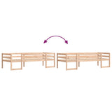 ZNTS Kids' Bed Frame without Mattress 75x190 cm Small Single Solid Wood Pine 846870