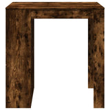 Bar Table Smoked Oak102x70x103.5 cm Engineered Wood 3309325