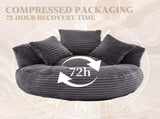 GOMYWAY Bean Bag Chairs for Adults/Kids,Large Bean Bag Chair with 3 Pillows & Armrest, Soft Corduroy W2678P489500