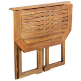 Bistro Set Brown Solid acacia wood Medium Foldable Bistro Set 3057864