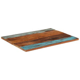 Table Top Multicolour Solid reclaimed wood 70x90 cm Durable 286061