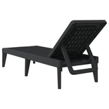 Sun Lounger Anthracite Polypropylene 186x60x29 cm 364221