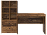 Desk with Drawer 2 pcs Old Wood 3337375