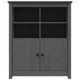 Sideboard Grey 83x41.5x100 cm Solid Wood Pine 821514