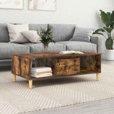 Coffee Table Smoked Oak 102 x 55 x 35 cm Engineered Wood 876193