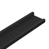 Wall Shelves 4 pcs Black 80x9x3 cm 326669