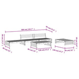 5 Piece Garden Lounge Set Solid Wood Douglas 3186639