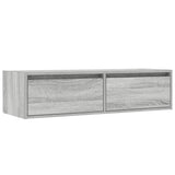 TV Cabinet with LED Lights Grey Sonoma 100X35.5x25 cm 860243