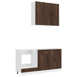 Kitchen Unit LUCCA 5 pcs Brown Oak Engineered Wood 3438262
