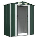 Garden Shed Green 192x108x223 cm Galvanised Steel 319267