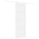 Sliding Door White 73.5 x 211 cm Solid Pine Wood 3333581