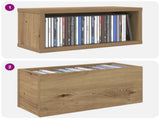 CD Storage Rack 4 pcs Artisan Oak 40 x 17 x 17 cm 8012729