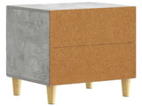 Bedside Table Concrete Grey 43 x 34.5 x 50 cm Engineered Wood 895031