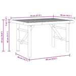 Coffee Table Brown 70 x 40 x 36 cm Bamboo 4106592