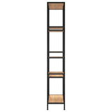 Book Shelf 80x30x180 cm Steel and Engineered Wood 336359