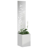 Garden Privacy Screen Silver 32 x 32 x 150 cm Galvanised steel 876411