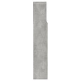 Headboard Cabinet Concrete Grey 140x19x103,5 cm 811866