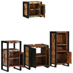 Bathroom Furniture Set 4 pcs Multicolour Solid Reclaimed Wood 3305637