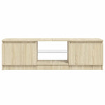 TV Cabinet with LED Lights Sonoma Oak 120x30x36 cm 804286