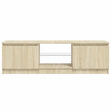 TV Cabinet with LED Lights Sonoma Oak 120x30x36 cm 804286